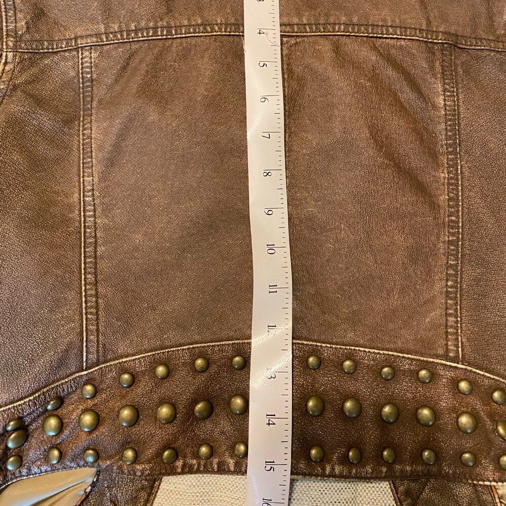 Wilsons Leather Crop Studded Leather Jacket - Picture 12 of 15